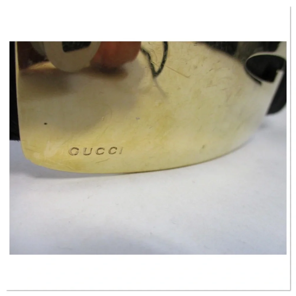 Gucci Pony Hair Large Logo Belt size XS - Picture 8 of 11